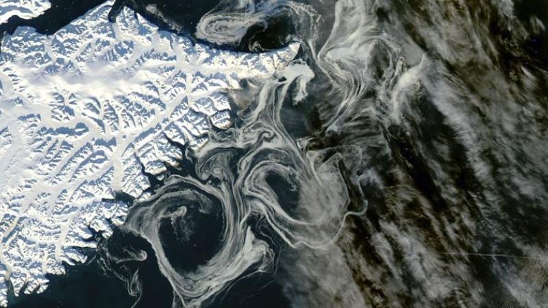 Vue satellite du Groenland
