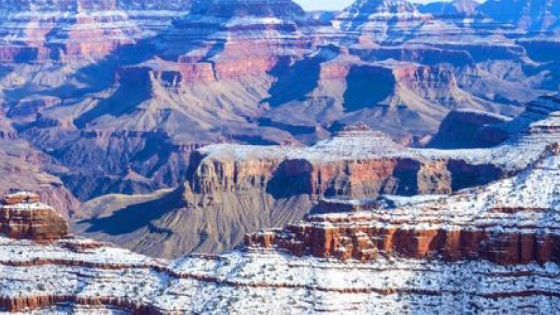 Le Grand Canyon sous la neige