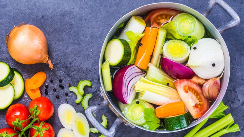 Les légumes et les soupes sont particulièrement conseillés pour un régime détox.