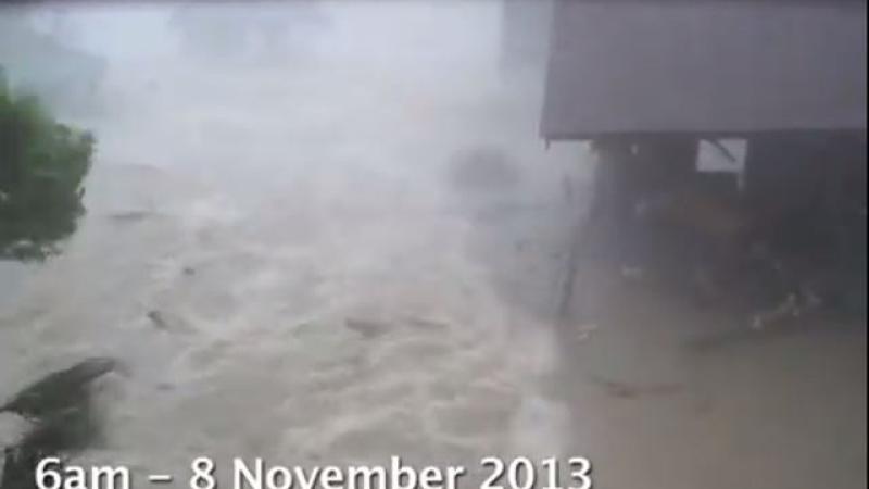Vidéo terrifiante du typhon Haiyan