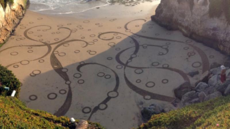 L'art dans le sable