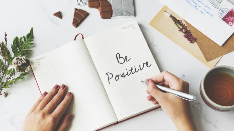 be positive cahier ecriture