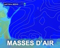 Carte satellite des masses d'air