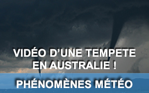Vidéo d'une tempête en Australie